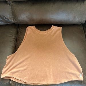 Free People Movement Crop Tank in Vintage Desert Dune